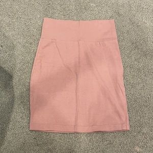 Mauve Bodycon Mini Skirt